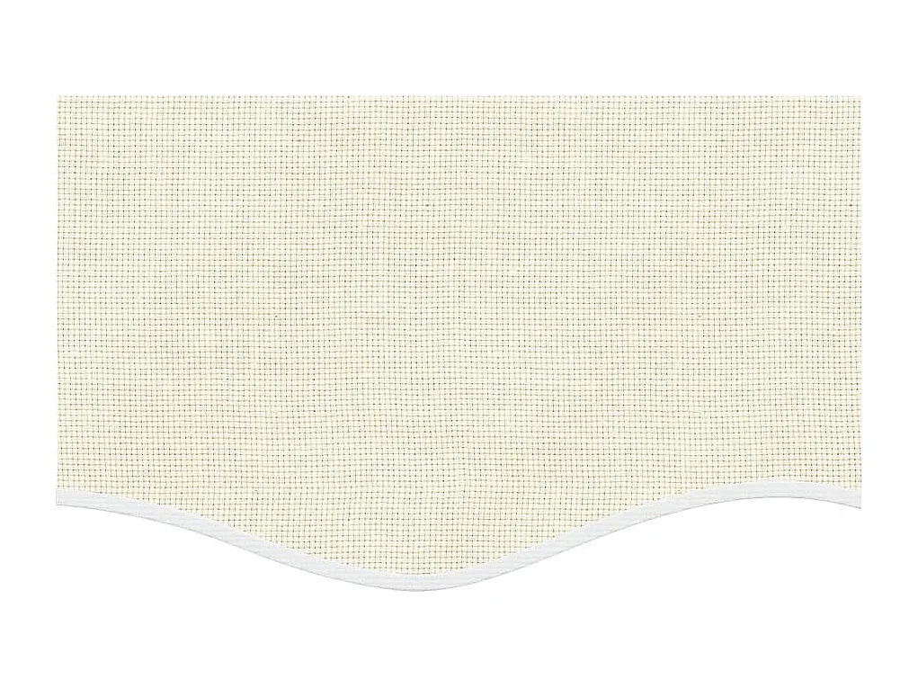 Tela de cenefa de toldo de repuesto rayas crema 4 m ES909945