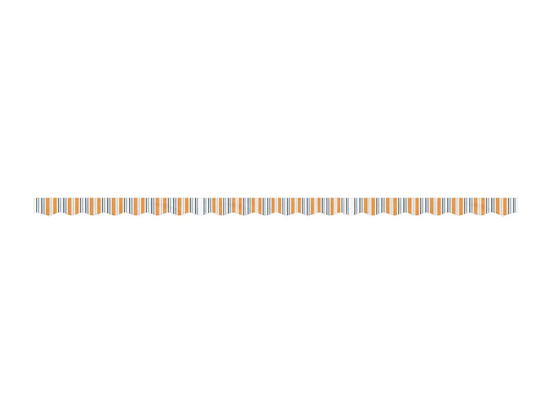 Tissu de remplacement de cantonnière d’auvent multicolore 5 m FR82444