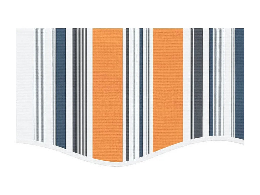 Tissu de remplacement de cantonnière d’auvent multicolore 5 m FR82444