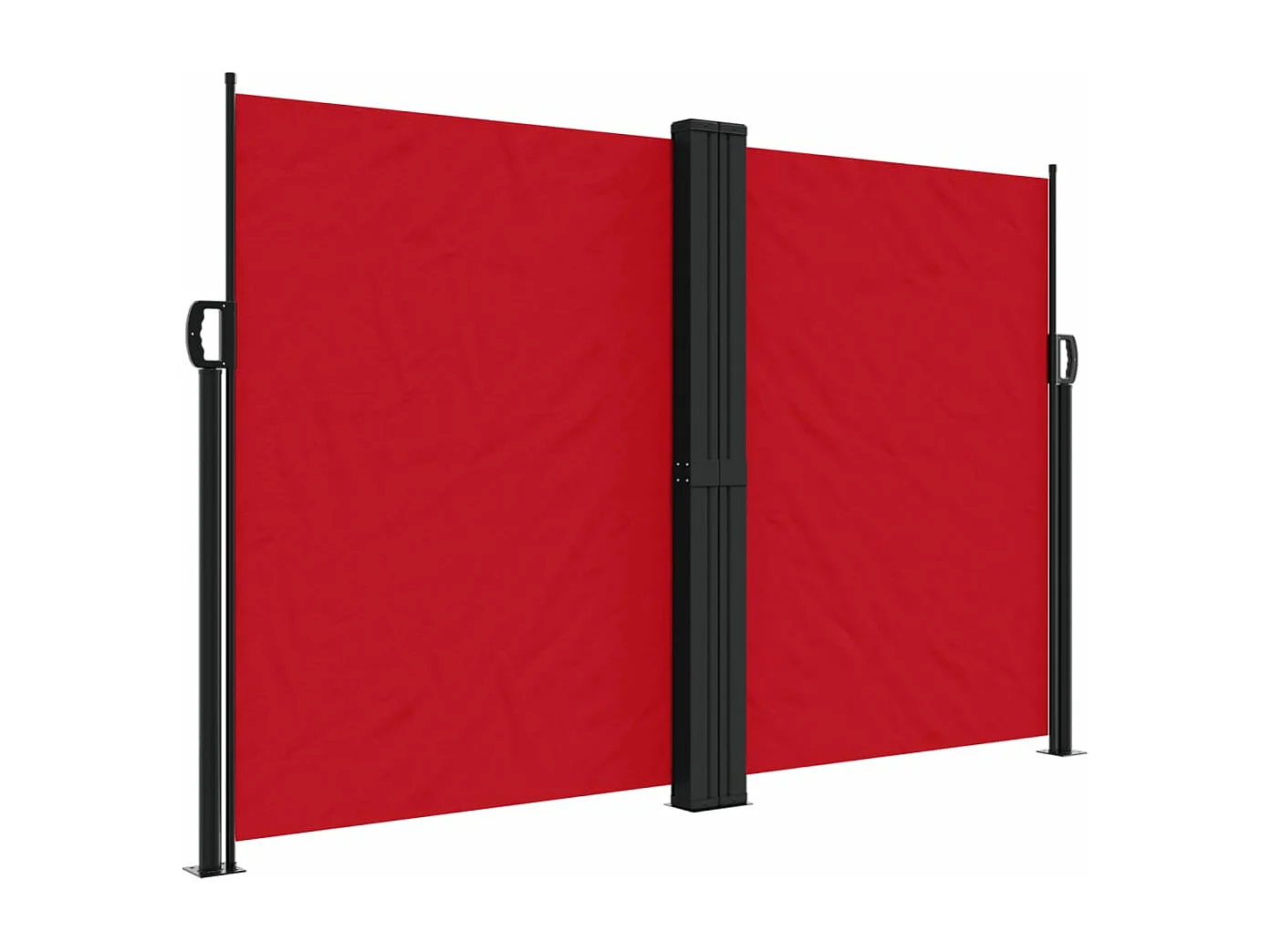 Toldo lateral retráctil rojo 160x1000 cm ES835175