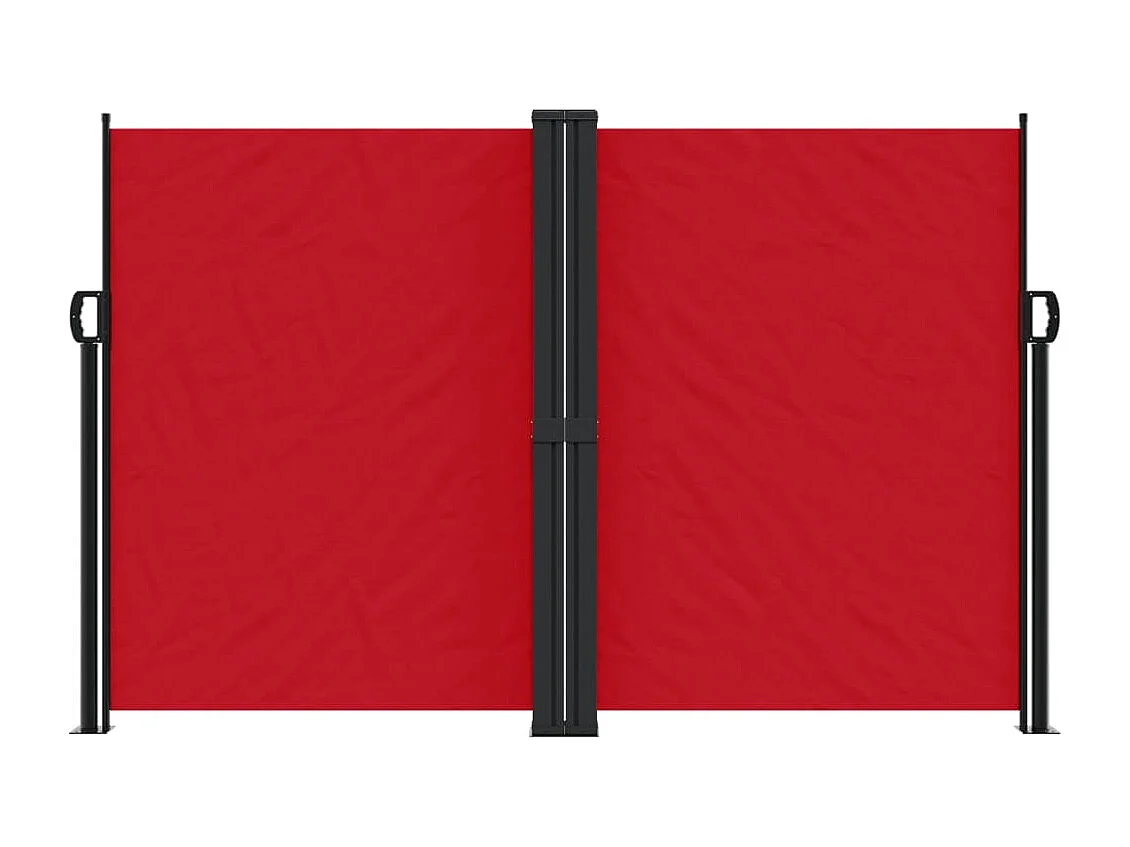 Toldo lateral retráctil rojo 160x1000 cm ES835175