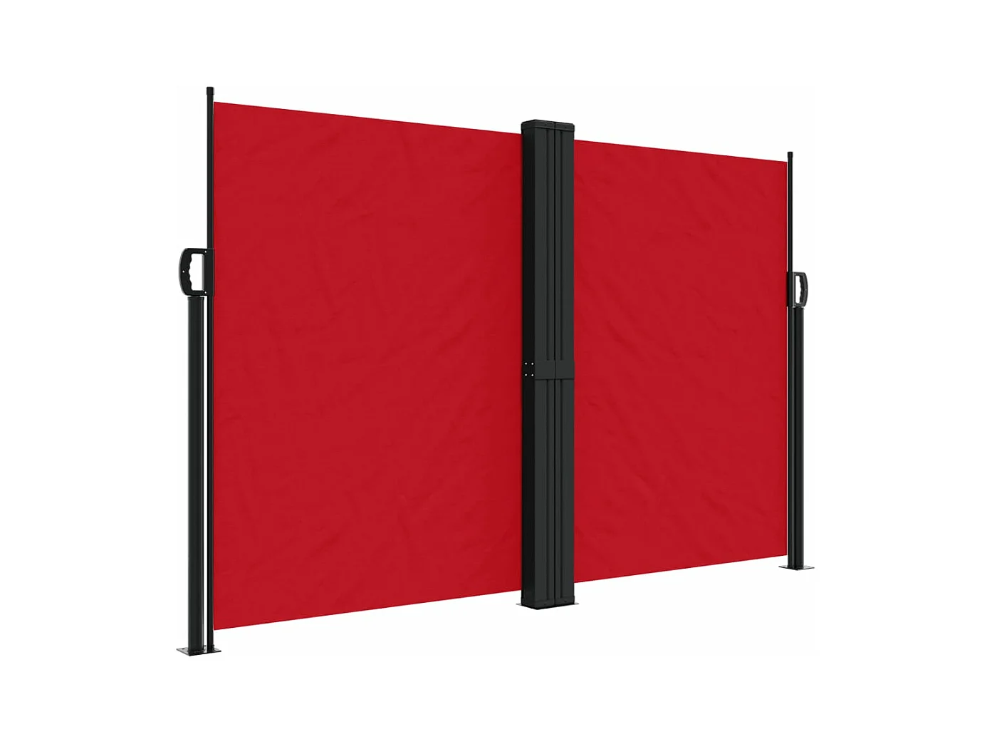 Auvent latéral rétractable rouge 160x1000 cm FR96082