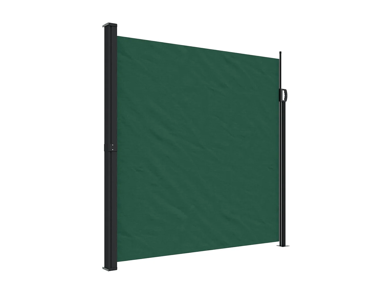 Auvent latéral rétractable vert foncé 200x600 cm FR11894