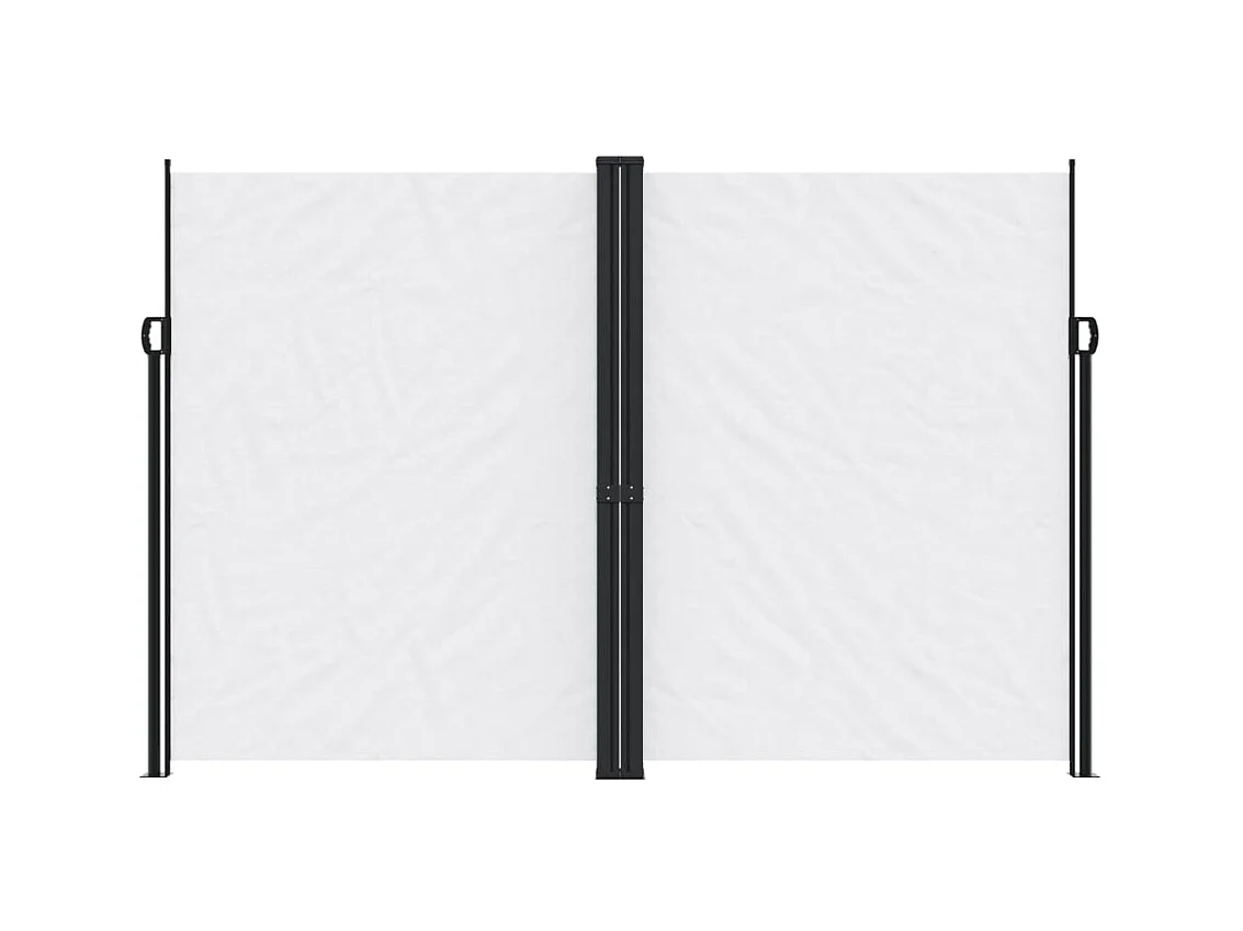 Auvent latéral rétractable blanc 220x1000 cm FR19606