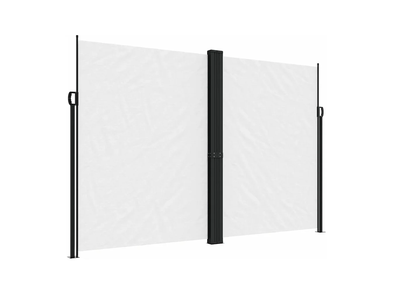 Auvent latéral rétractable blanc 220x1000 cm FR19606