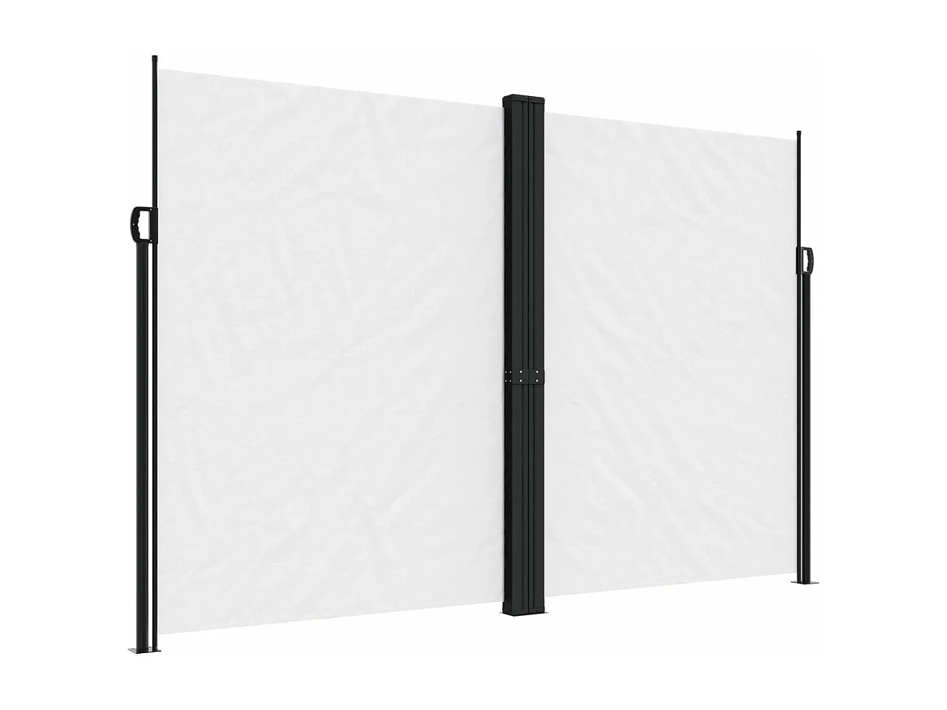 Toldo lateral retráctil blanco 220x1000 cm ES778428