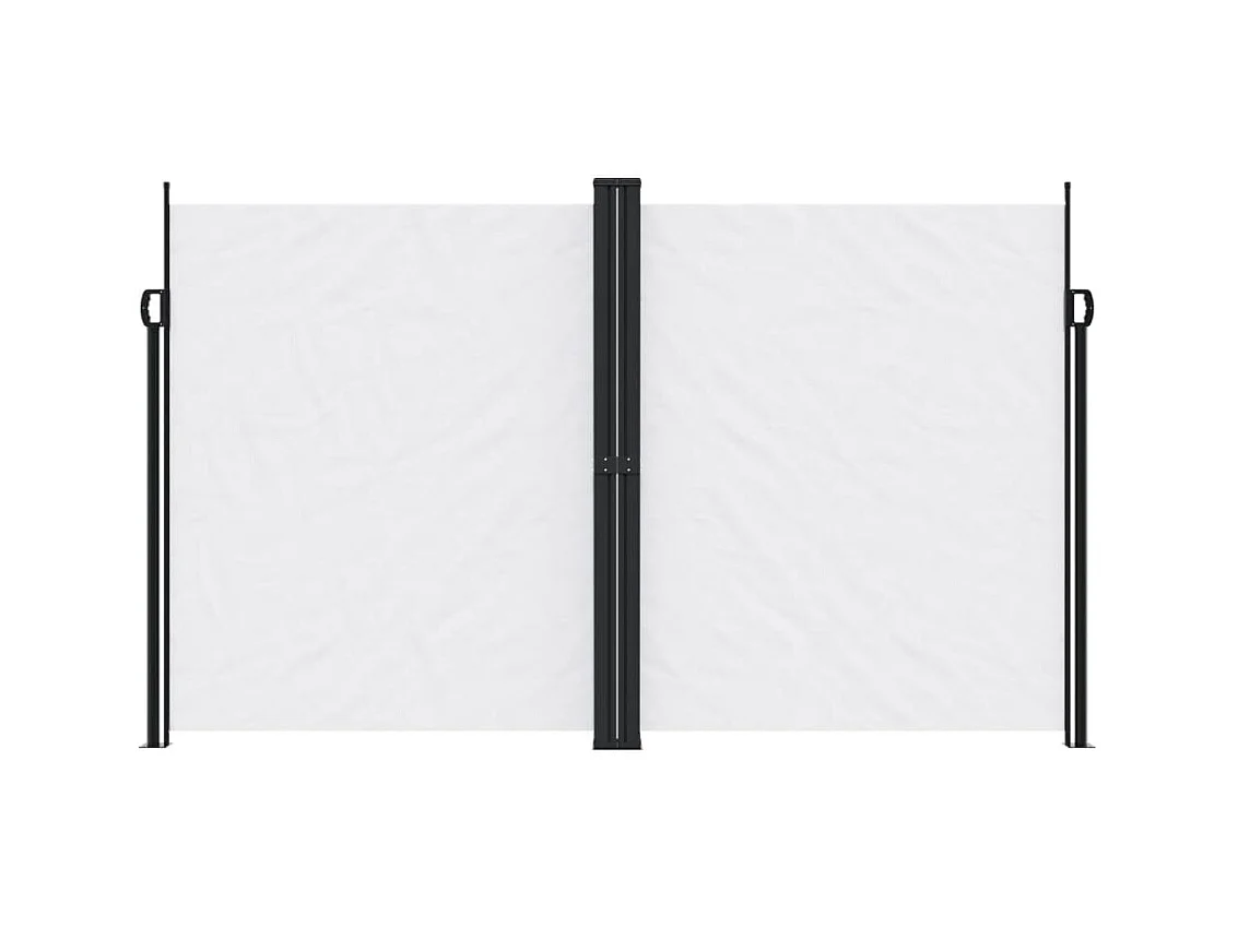 Auvent latéral rétractable blanc 200x600 cm FR19471