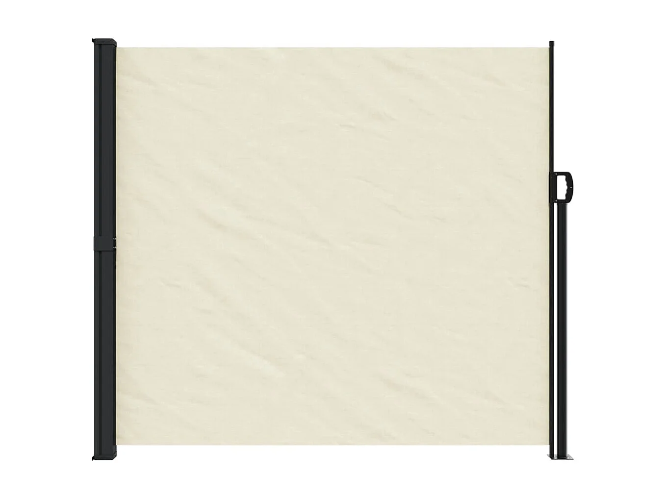 Toldo lateral retráctil crema 180x500 cm ES958216