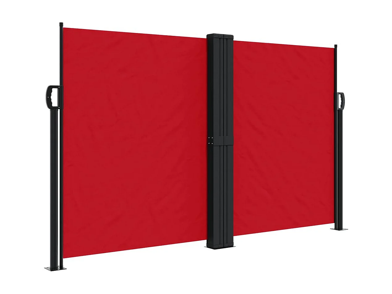 Toldo lateral retráctil rojo 140x1200 cm ES723287