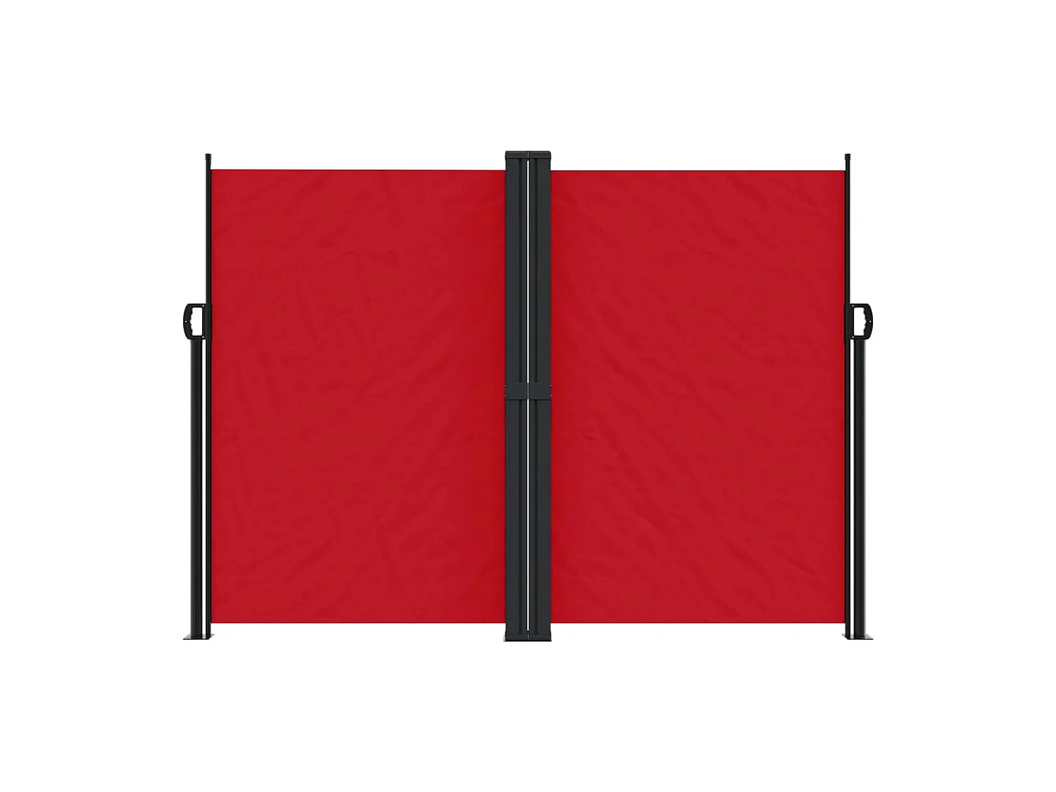 Auvent latéral rétractable rouge 180x600 cm FR80953