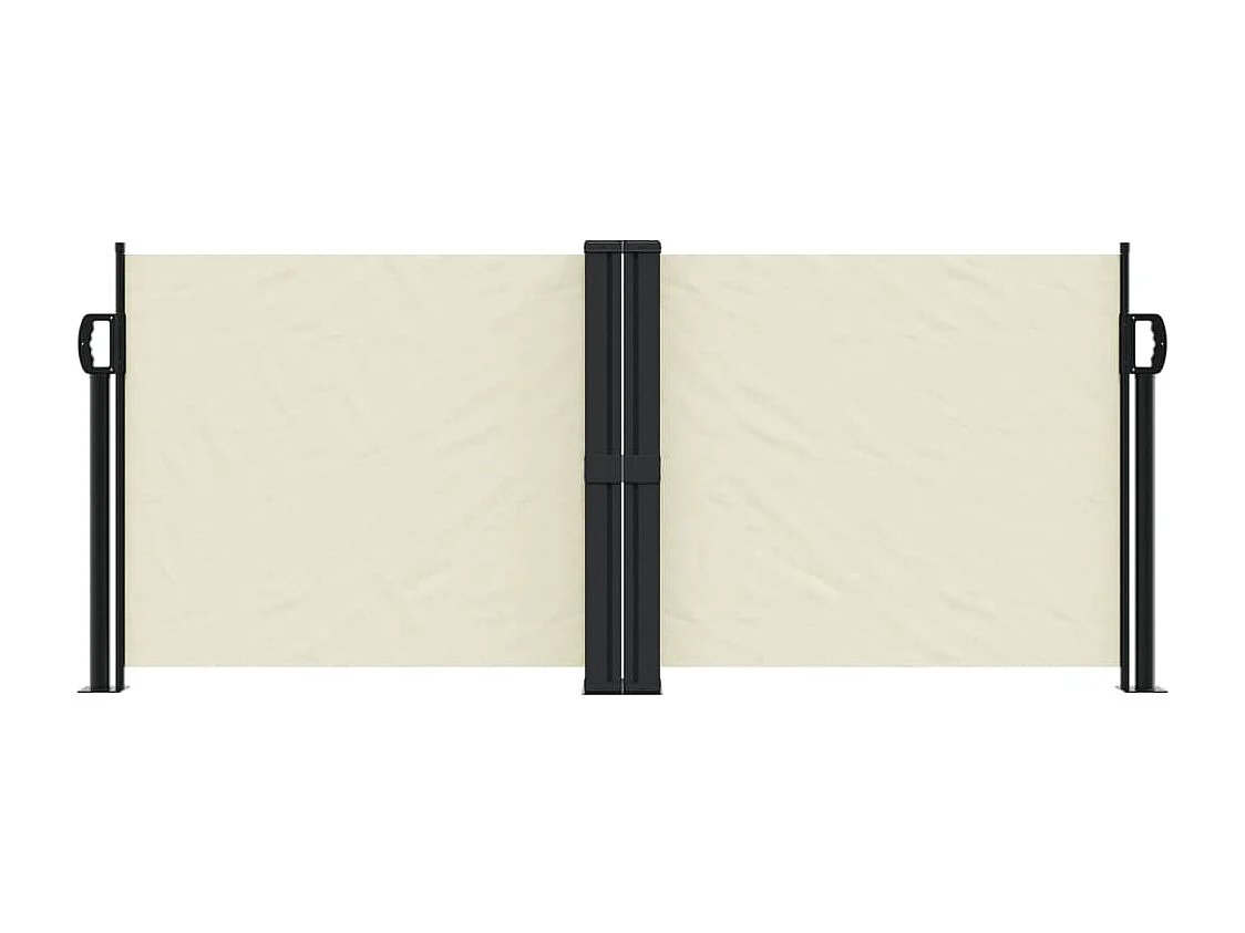 Auvent latéral rétractable crème 100x600 cm FR58777