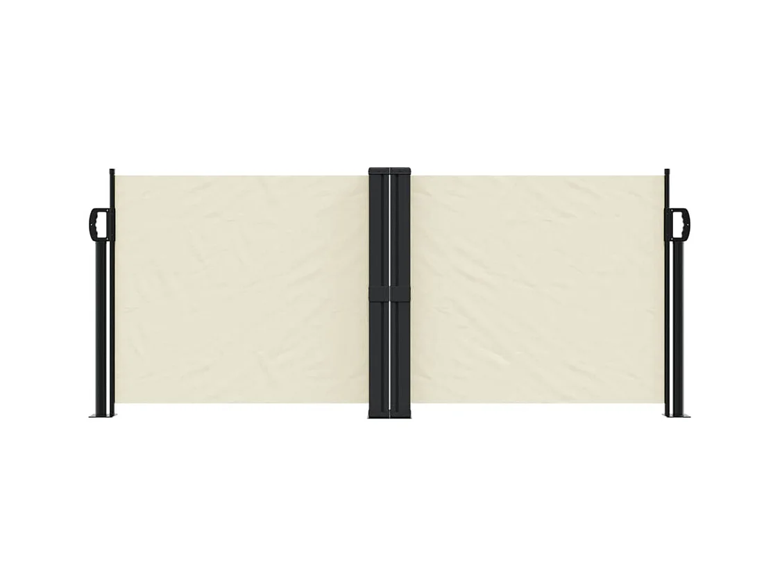 Auvent latéral rétractable crème 100x600 cm FR58777