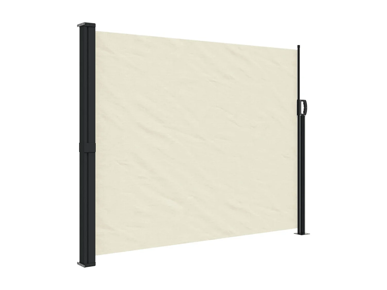 Auvent latéral rétractable crème 160x600 cm FR61776