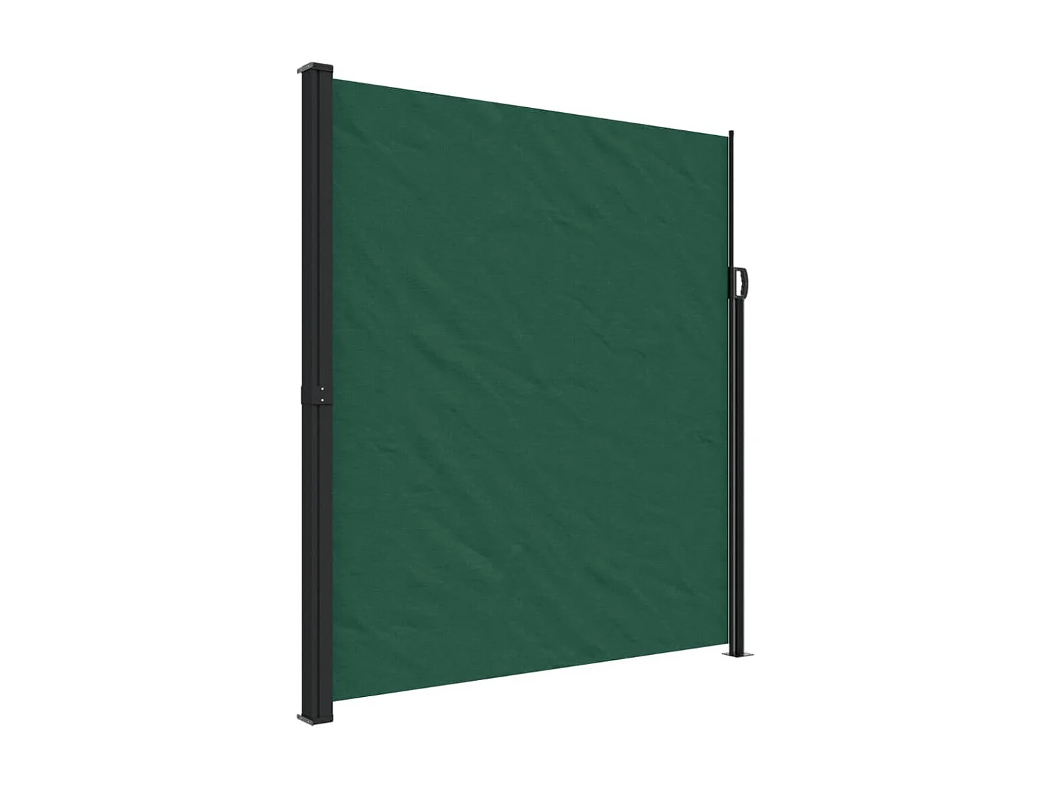 Auvent latéral rétractable vert foncé 220x500 cm FR46586