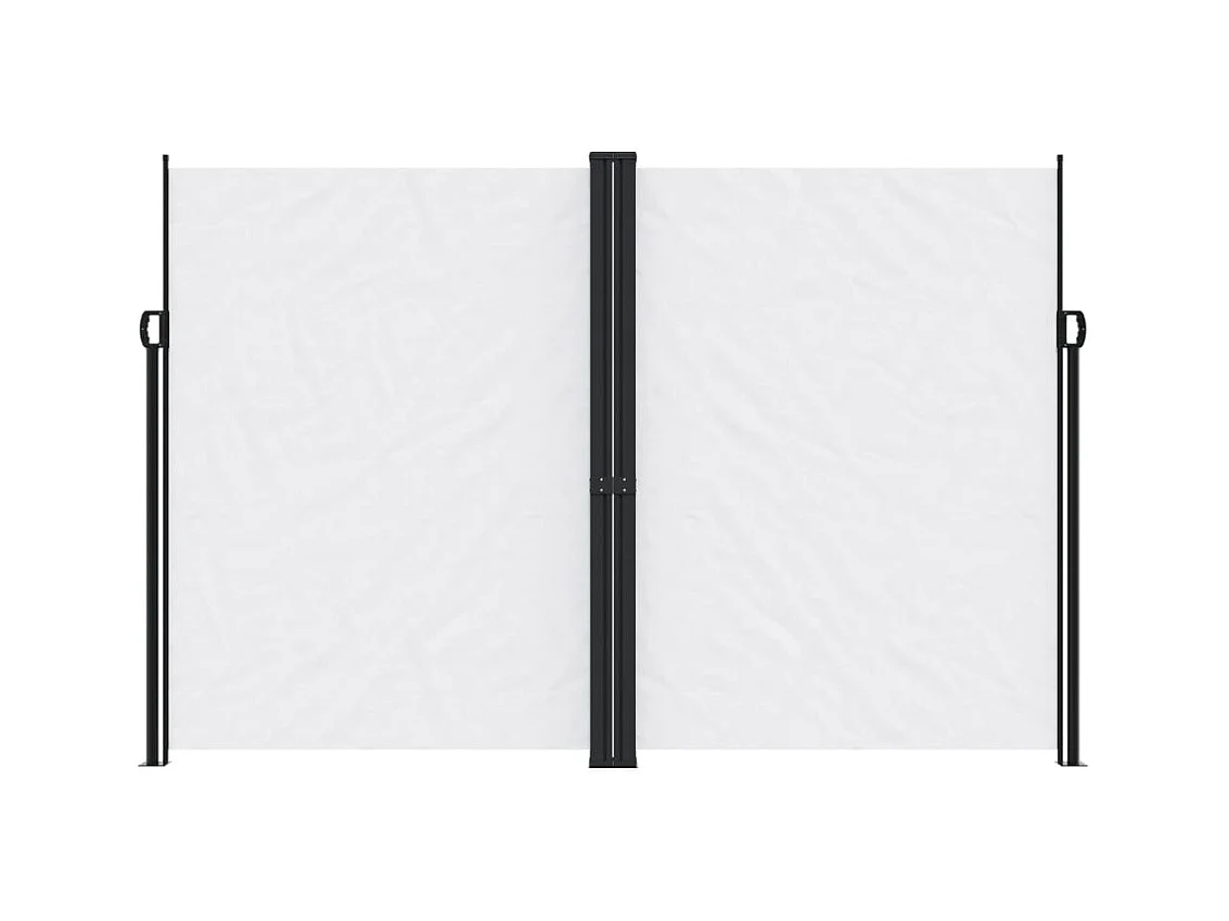 Auvent latéral rétractable blanc 220x600 cm FR39963