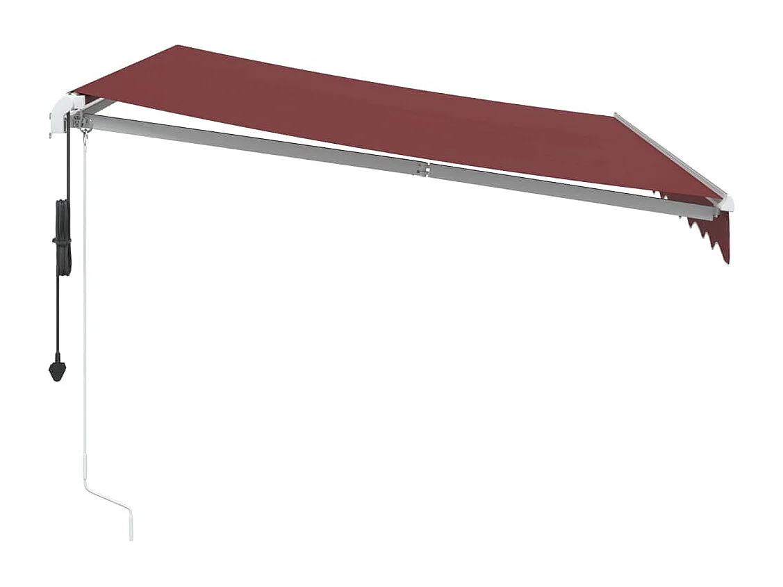 Auvent rétractable automatique bordeaux 300x250 cm FR61307