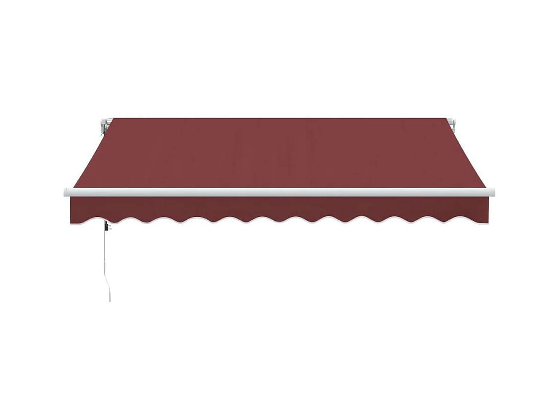 Auvent rétractable automatique bordeaux 300x250 cm FR61307