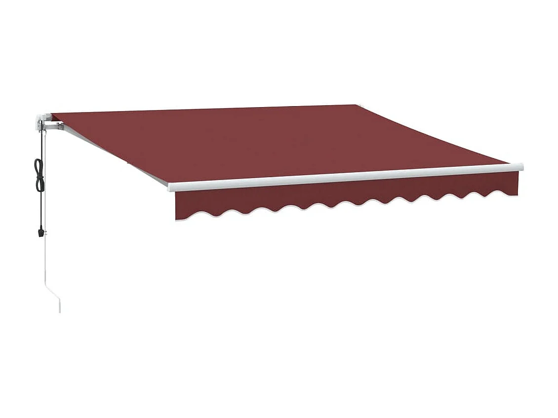 Luifel automatisch uittrekbaar 300x250 cm bordeauxrood BE980496
