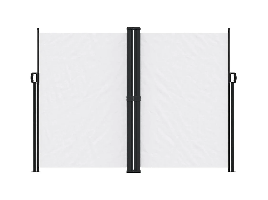 Auvent latéral rétractable blanc 180x1200 cm FR49754
