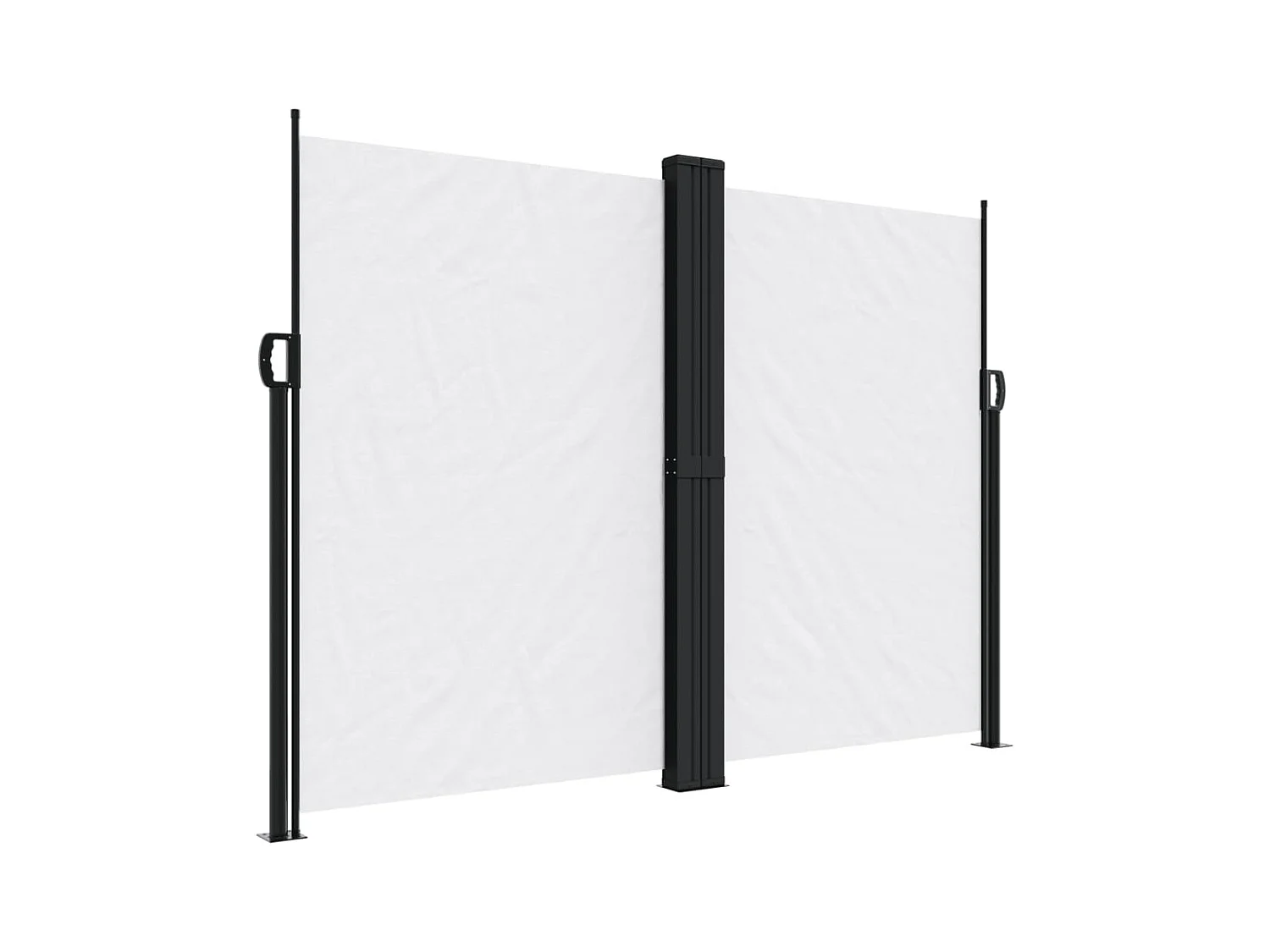 Auvent latéral rétractable blanc 180x1200 cm FR49754