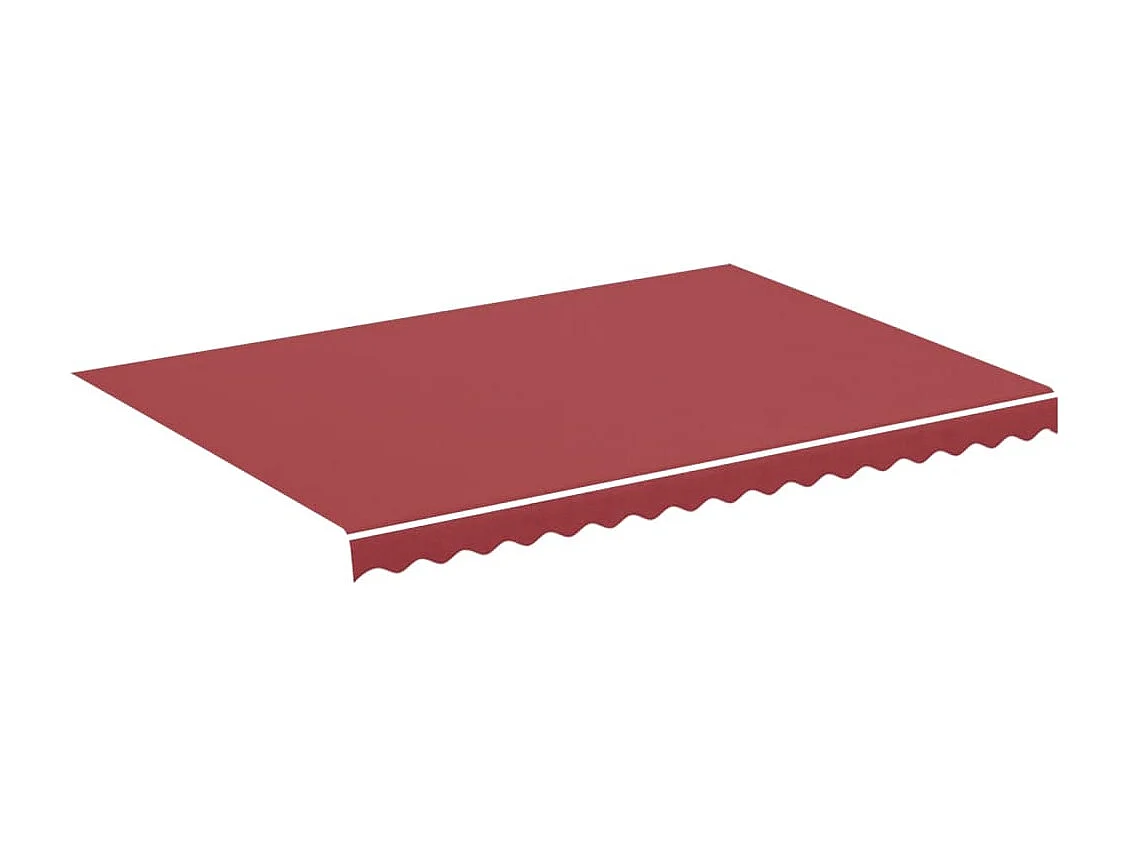 Tissu de remplacement pour auvent Bordeaux rouge 3,5x2,5 m FR75661