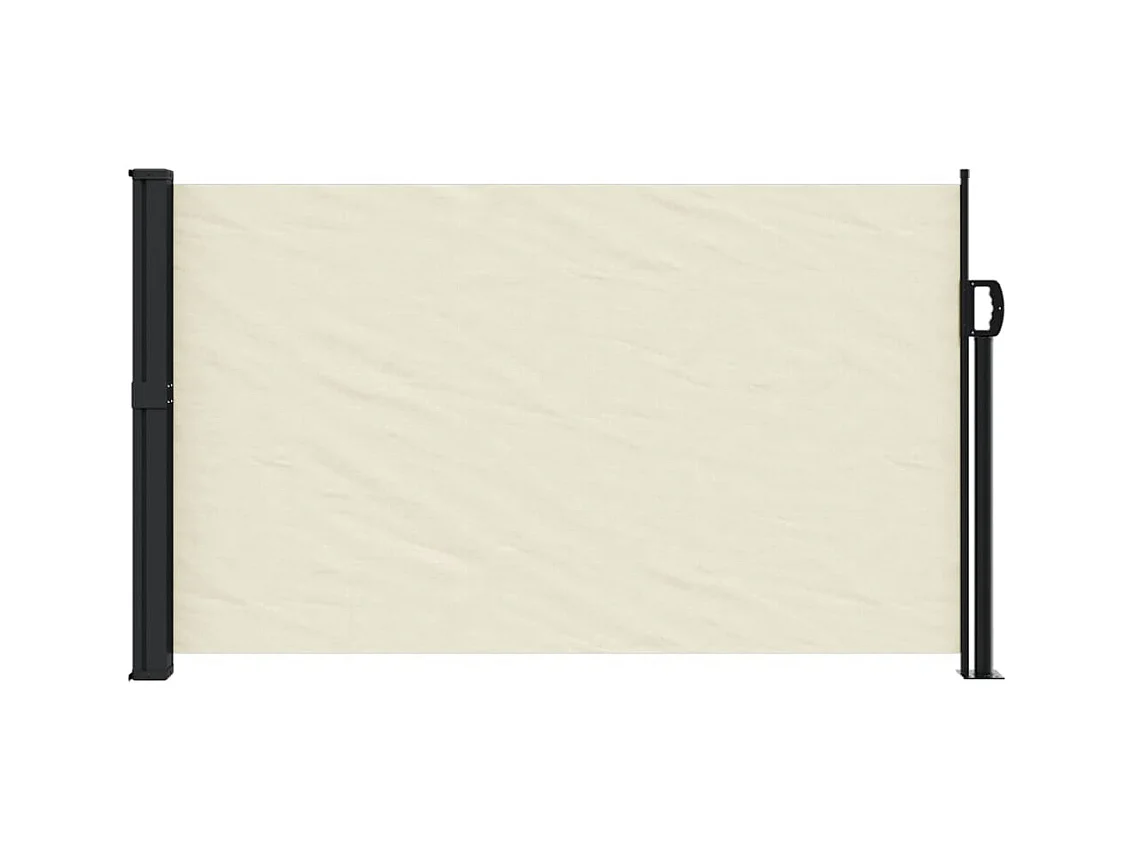 Auvent latéral rétractable crème 120x300 cm FR32273