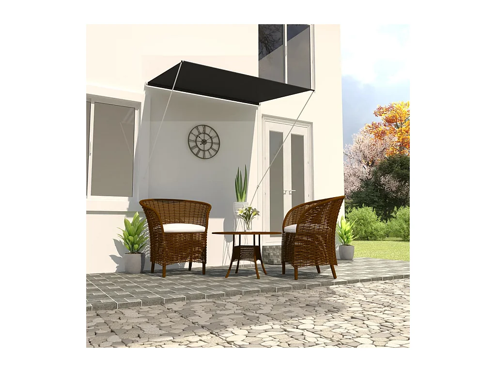 Auvent rétractable 150x150 cm Anthracite FR24450