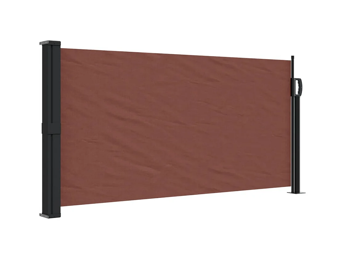 Windscherm uittrekbaar 100x300 cm bruin BE792563