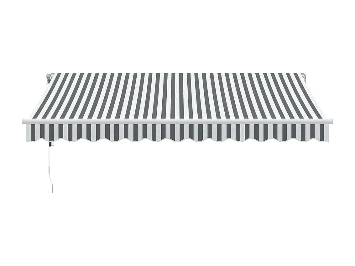 Auvent rétractable automatique anthracite et blanc 350x250 cm FR17324
