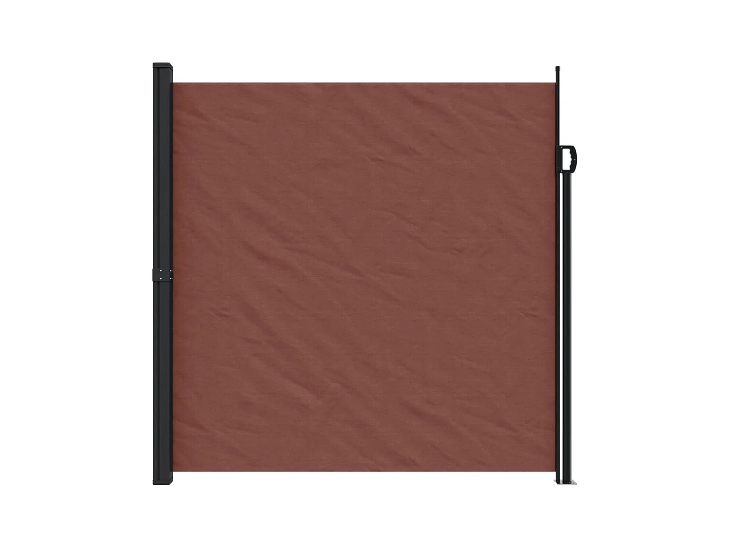 Auvent latéral rétractable marron 200x600 cm FR87397