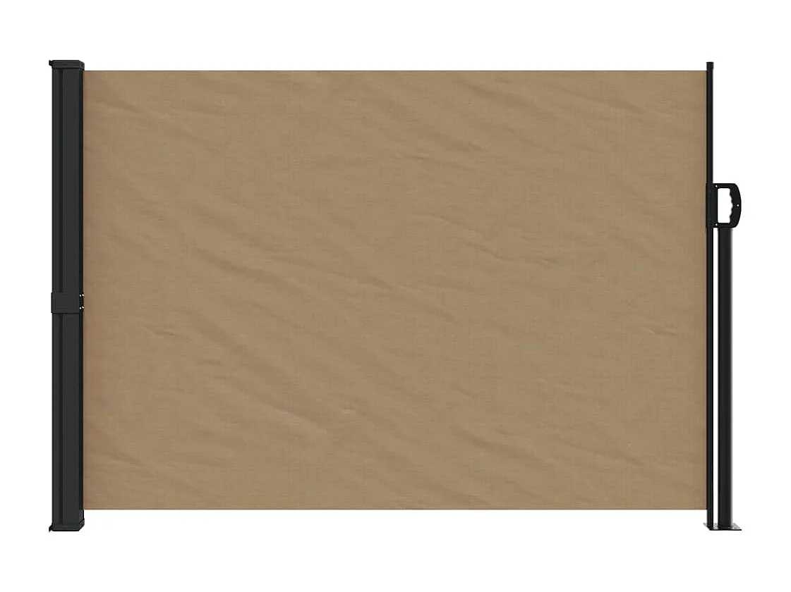 Auvent latéral rétractable taupe 140x300 cm FR51128