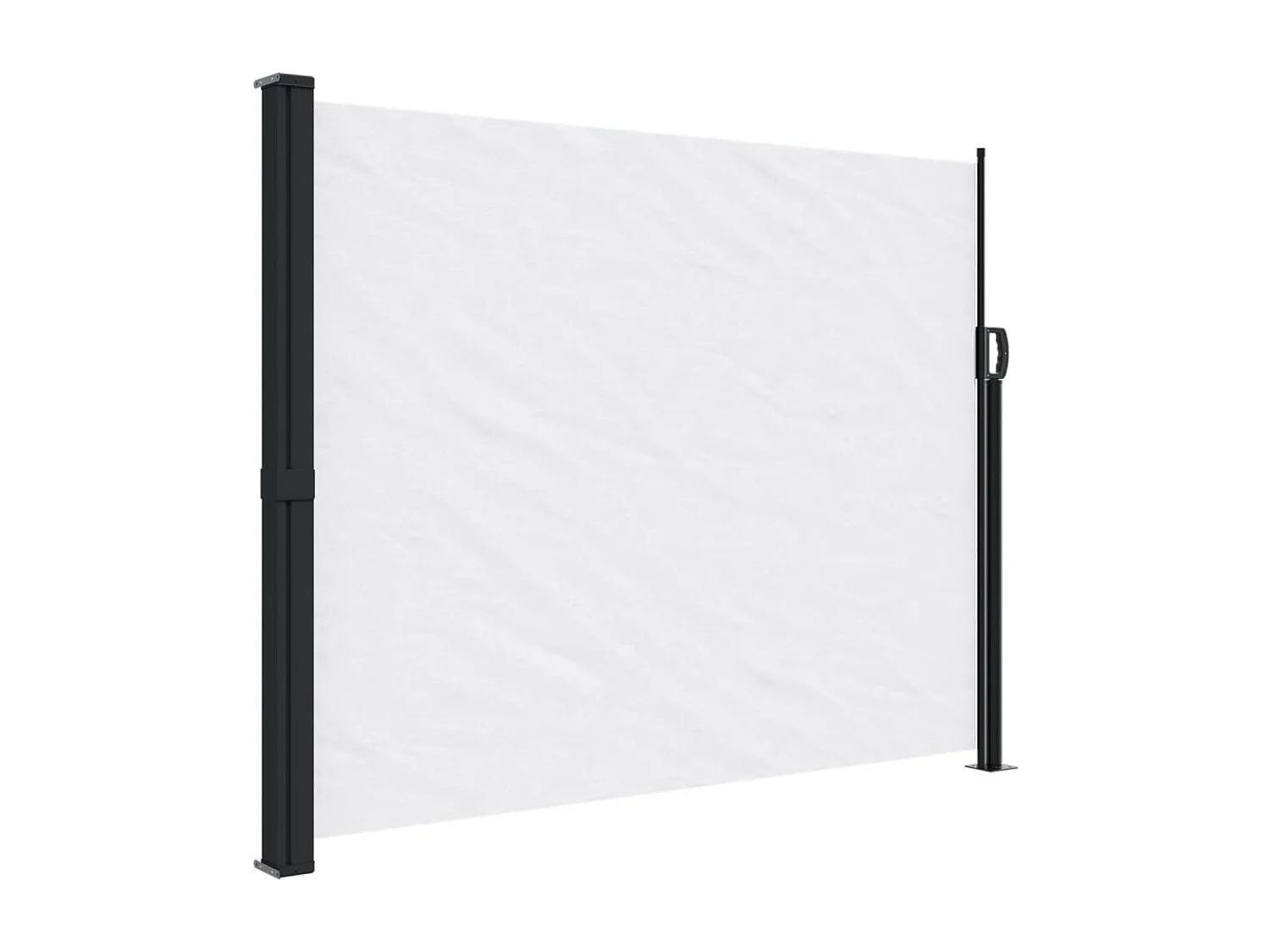 Auvent latéral rétractable blanc 160x500 cm FR71755