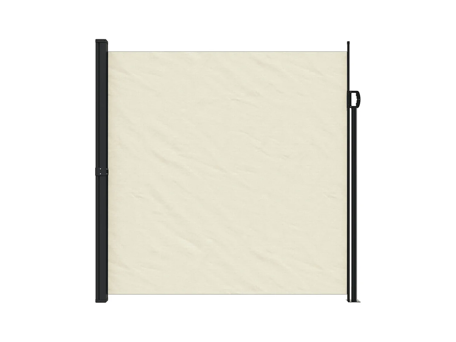 Auvent latéral rétractable crème 200x600 cm FR66765
