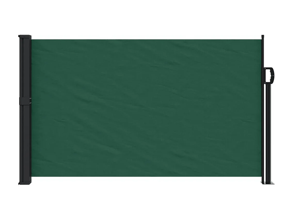 Auvent latéral rétractable vert foncé 120x500 cm FR64963