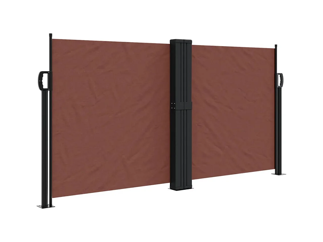 Windscherm uittrekbaar 120x1200 cm bruin BE892368