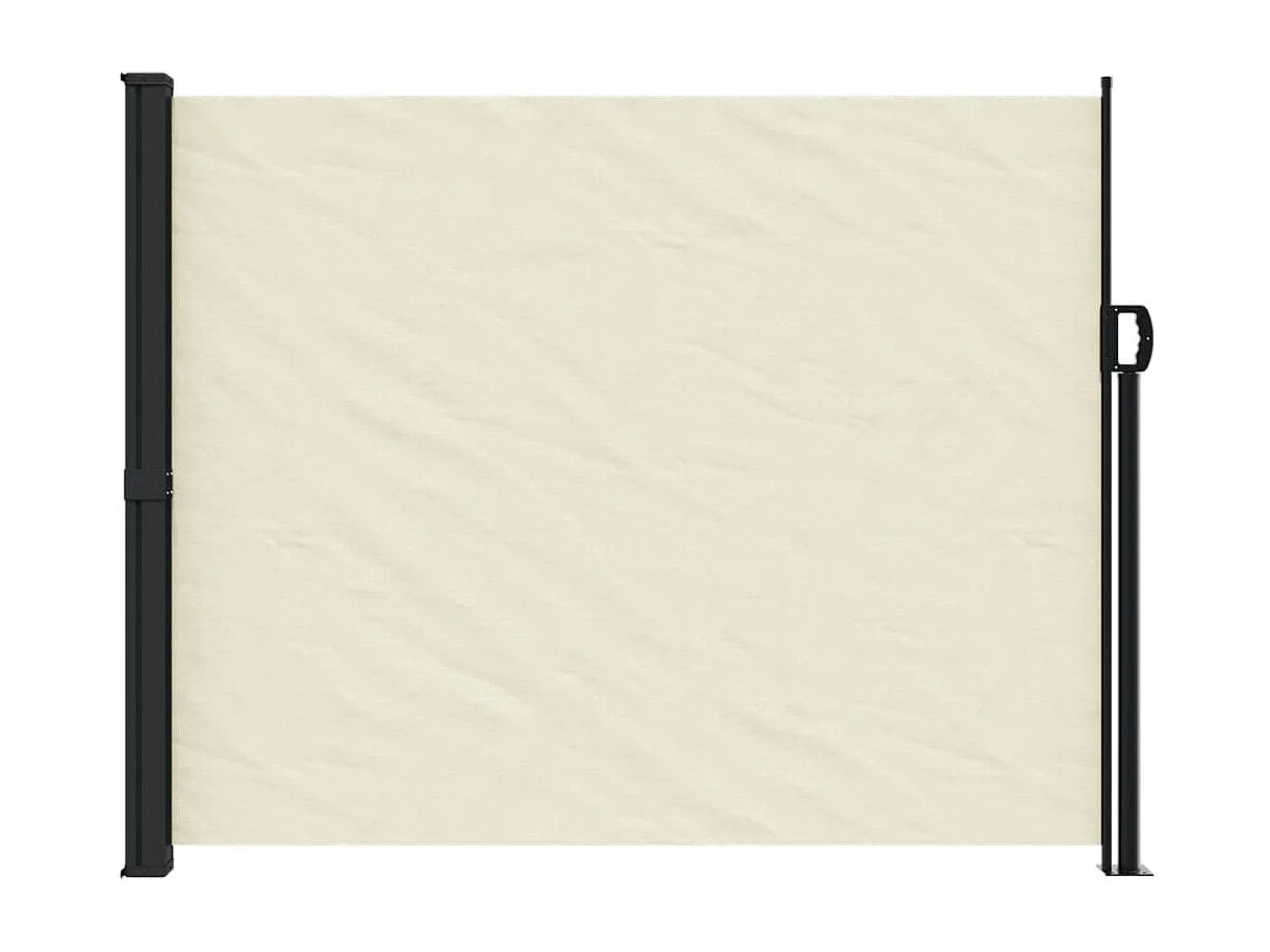 Windscherm uittrekbaar 160x300 cm crèmekleurig BE759388