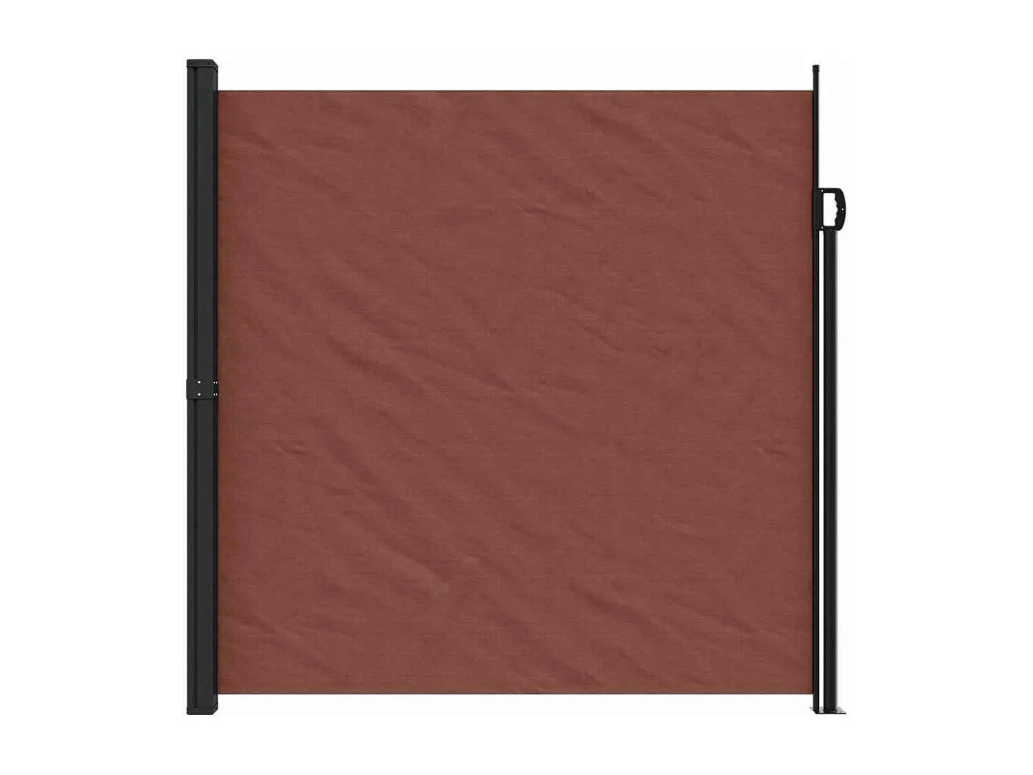 Auvent latéral rétractable marron 200x500 cm FR32713