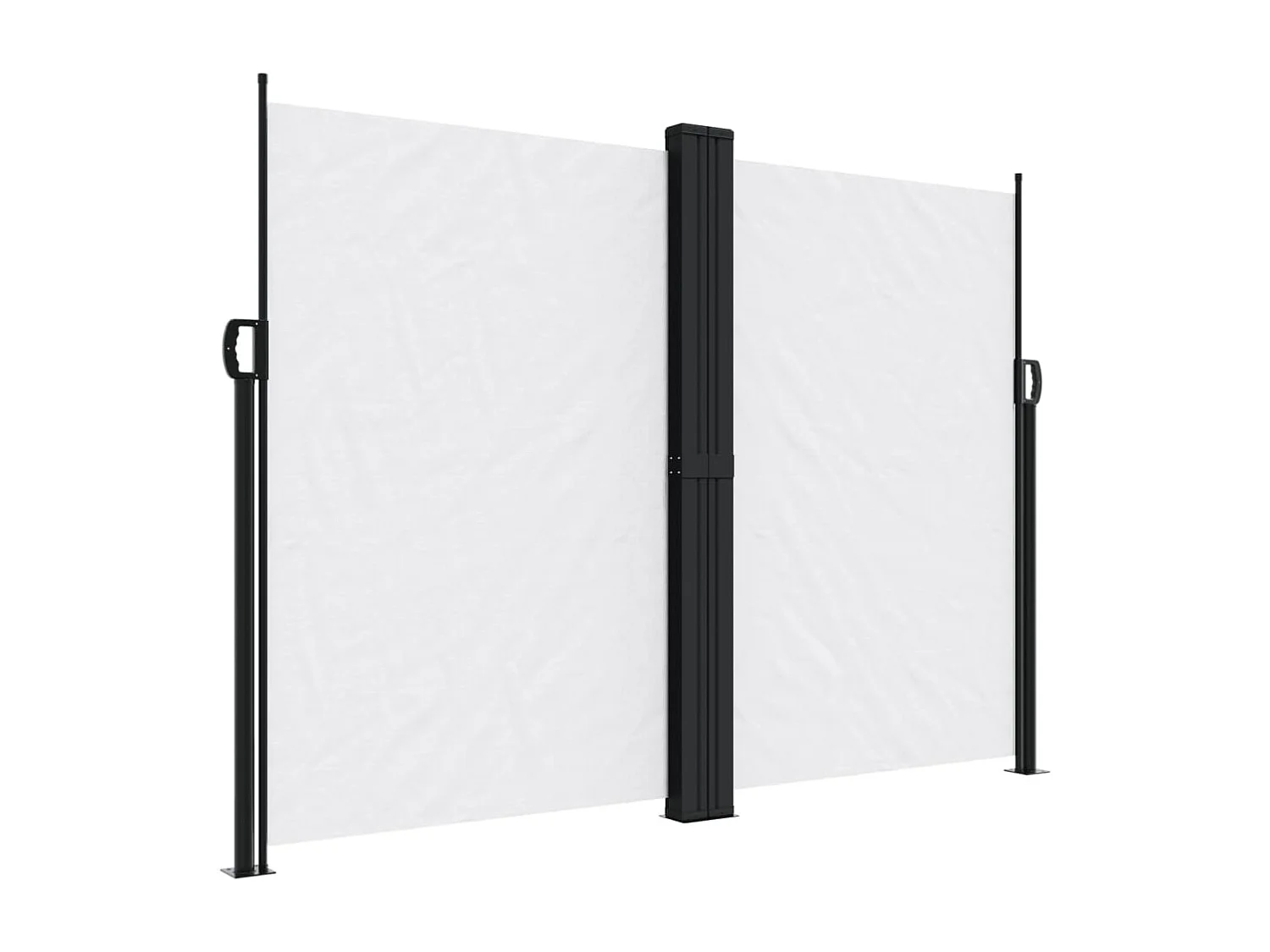 Toldo lateral retráctil blanco 180x1000 cm ES106060