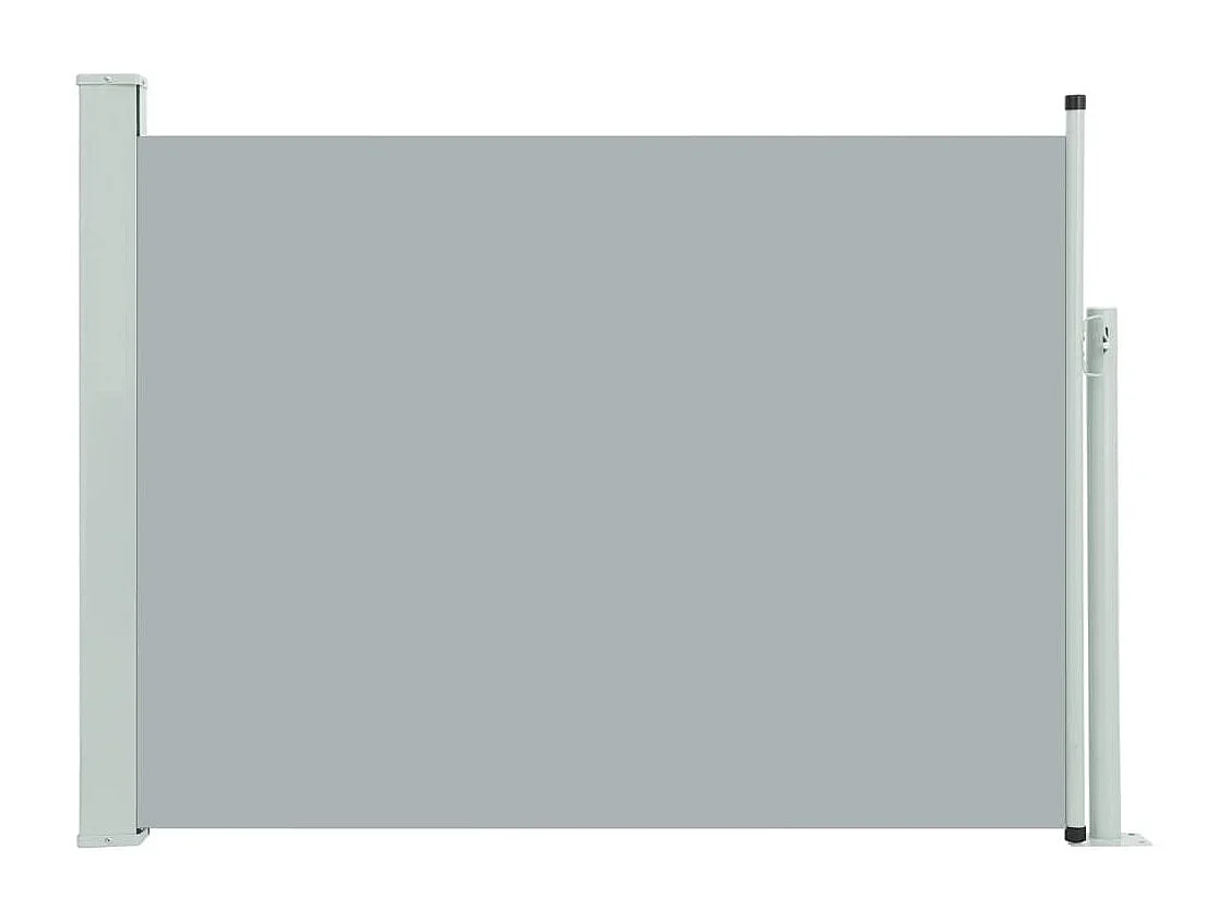 Auvent latéral rétractable de patio 100x500 cm Gris FR82323