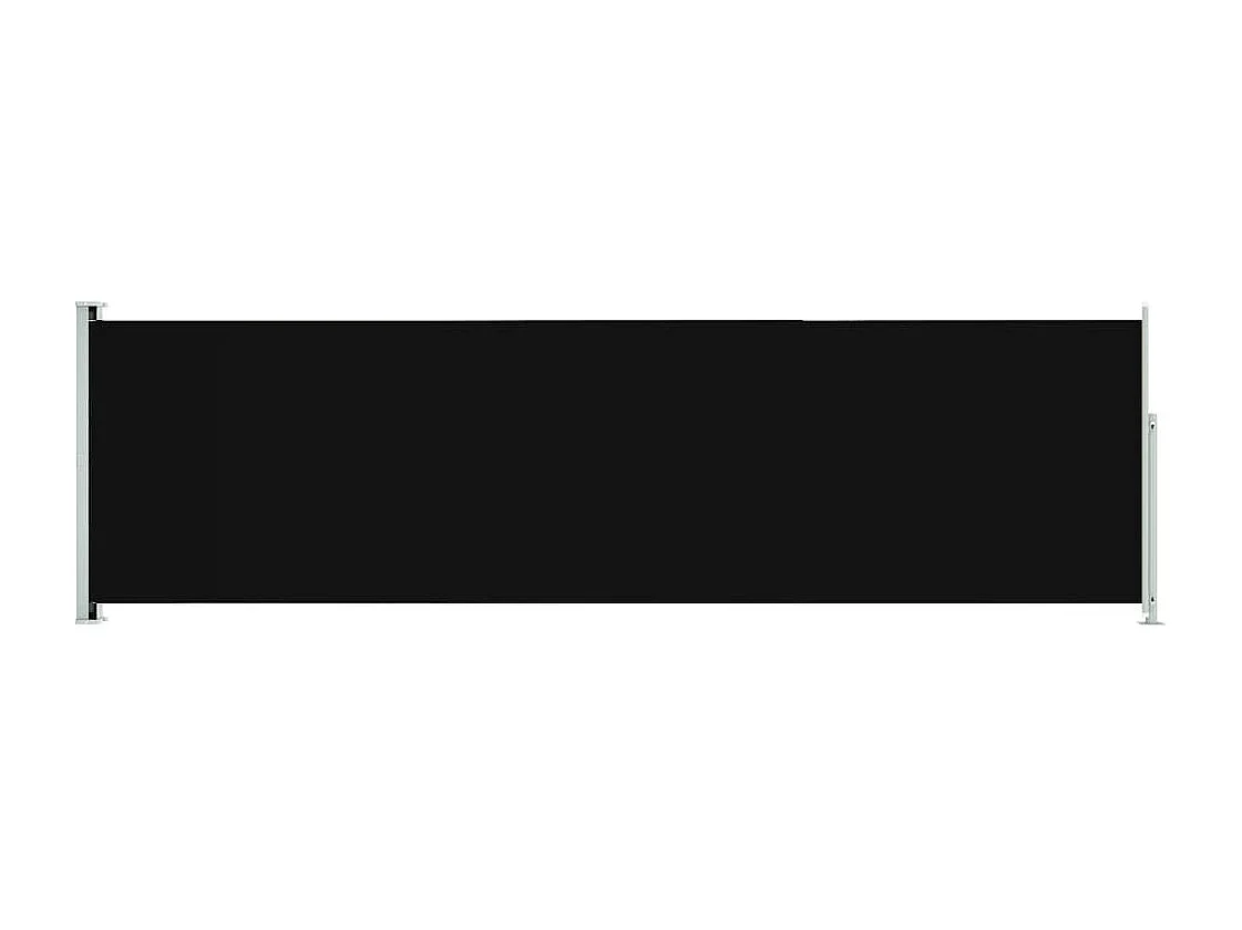 Auvent latéral rétractable de patio 180x600 cm Noir FR99007