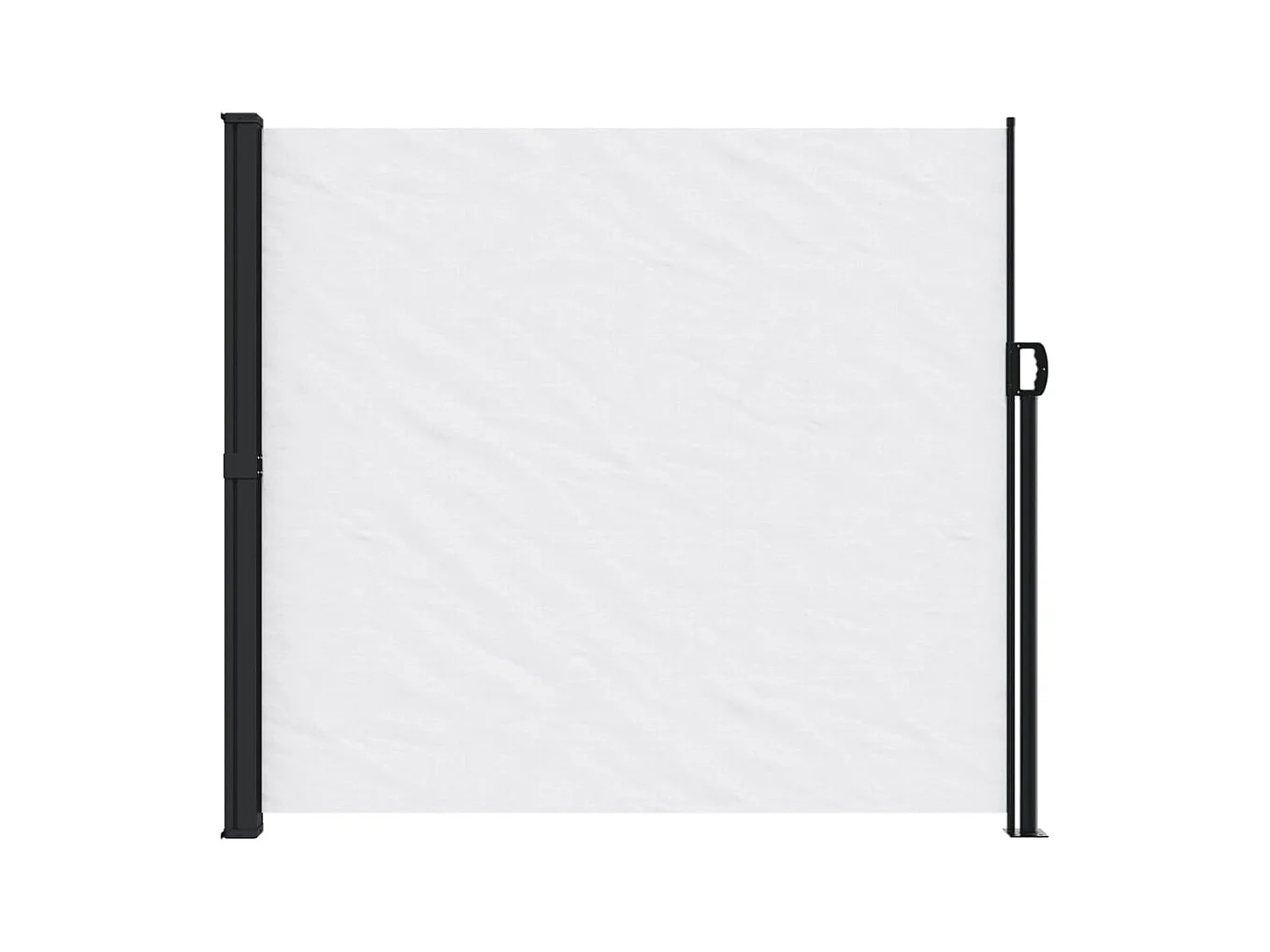 Auvent latéral rétractable blanc 180x600 cm FR84712