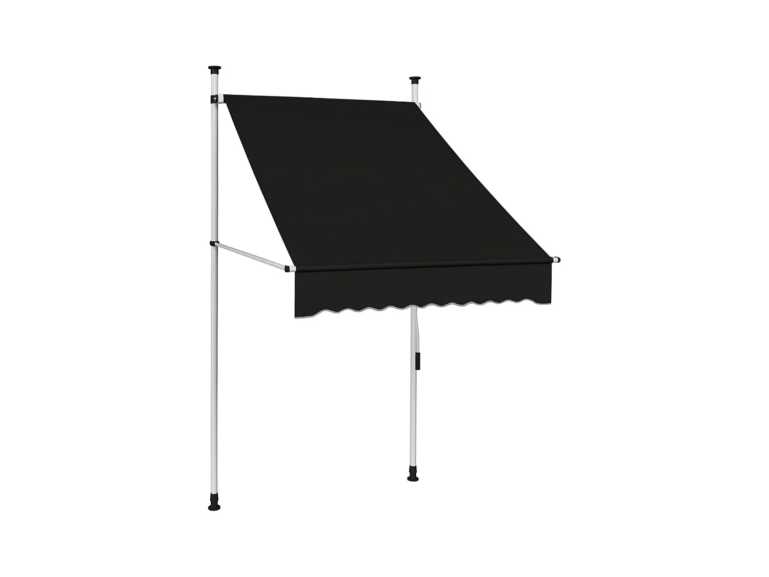 Auvent manuel rétractable 100 cm Anthracite FR78932