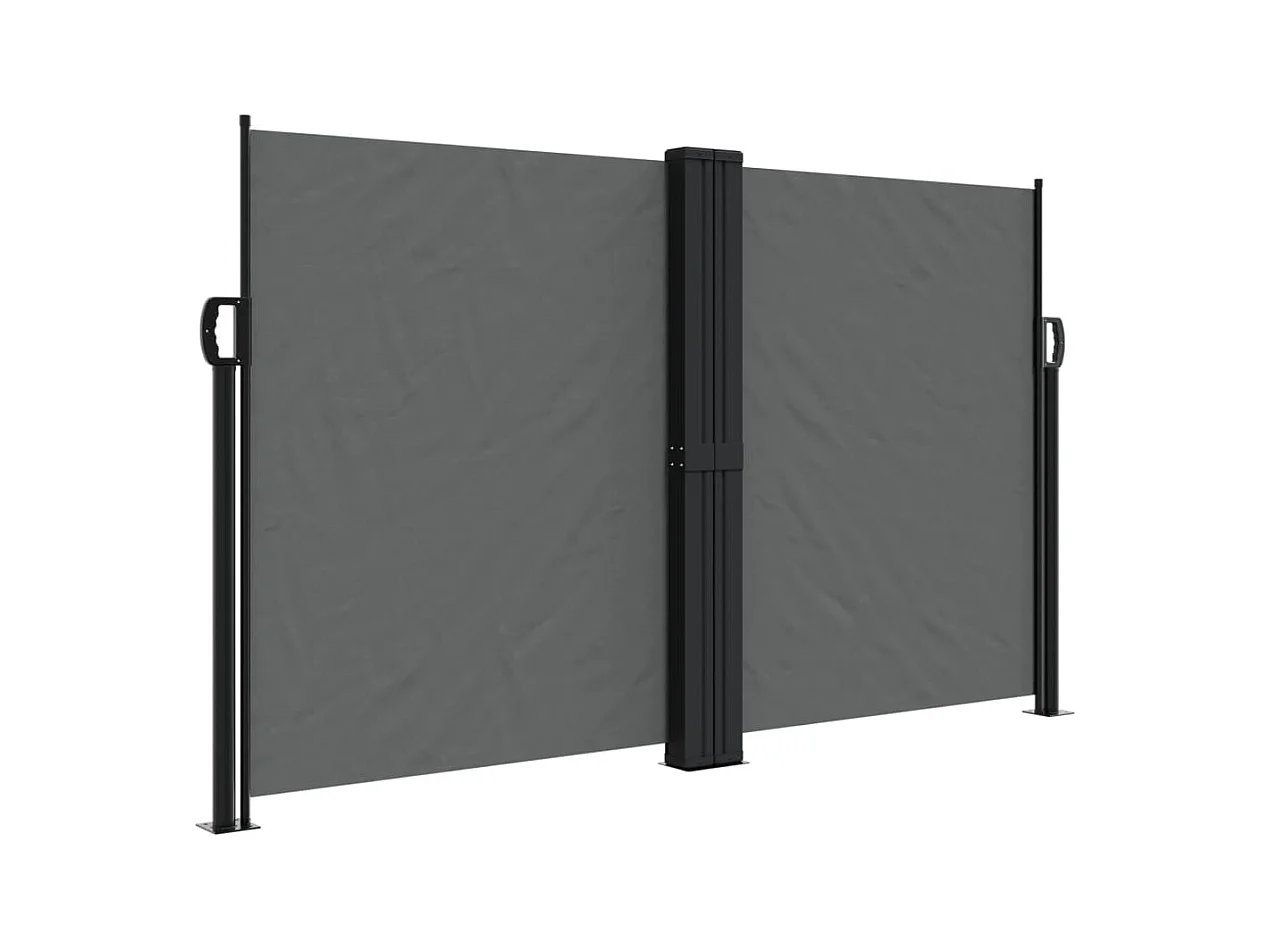 Auvent latéral rétractable anthracite 140x1200 cm FR11123