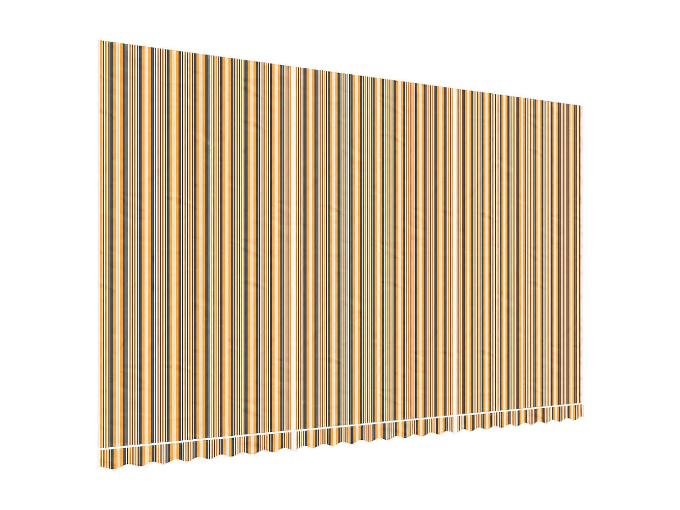 Vervangingsdoek voor luifel gestreept 6x3,5 m meerkleurig BE973105