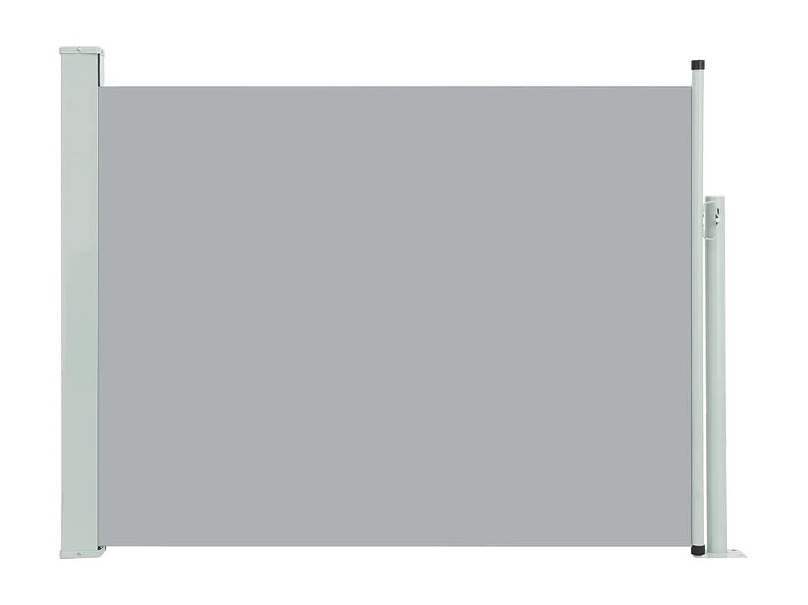 Auvent latéral rétractable de patio 140x500 cm Gris FR36726
