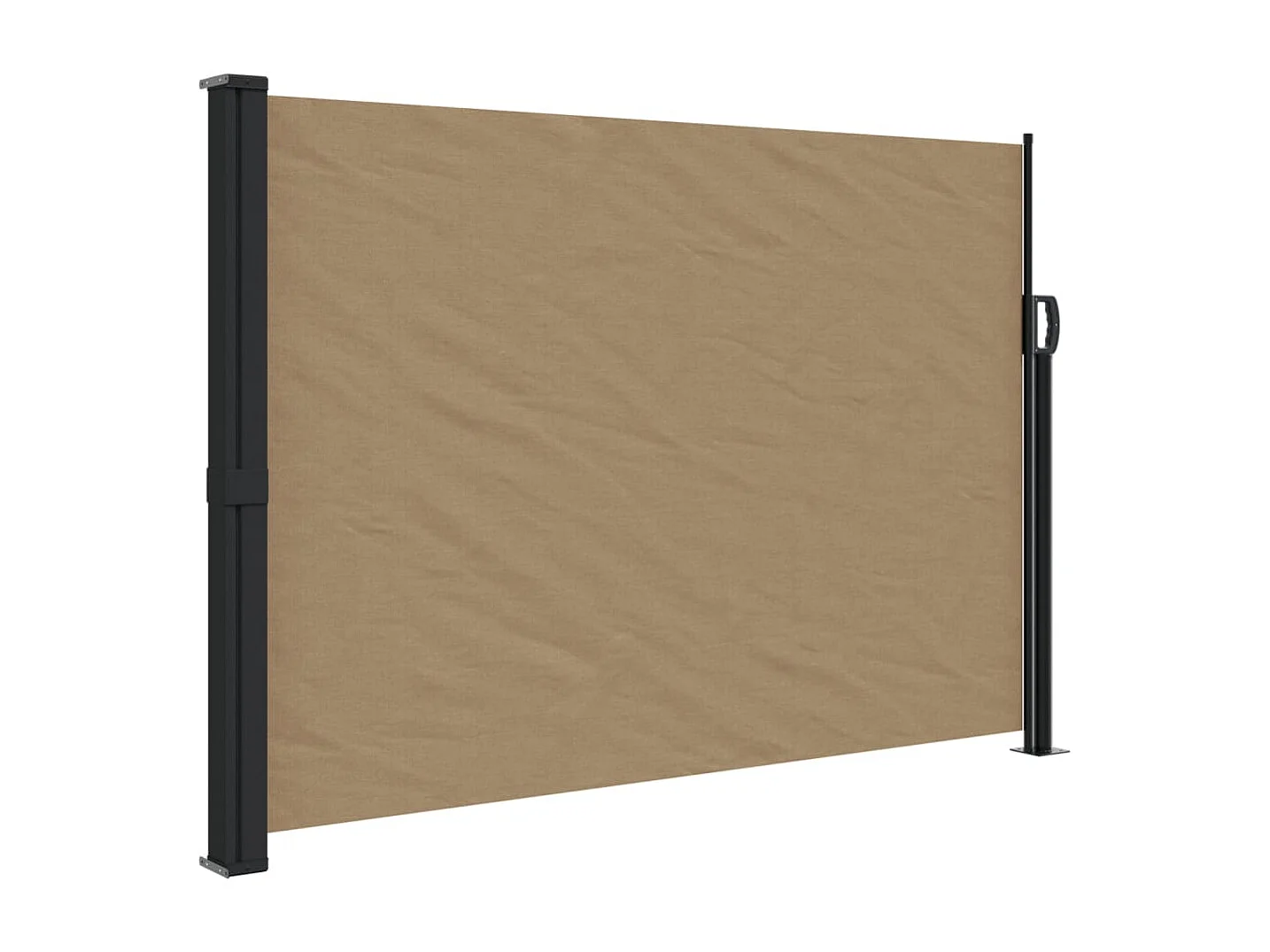 Auvent latéral rétractable taupe 140x600 cm FR78841