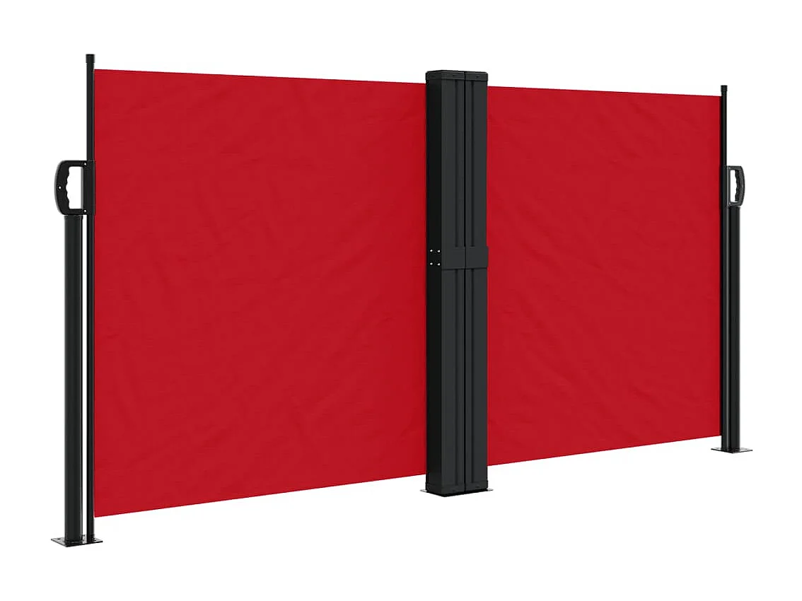 Auvent latéral rétractable rouge 120x600 cm FR53568