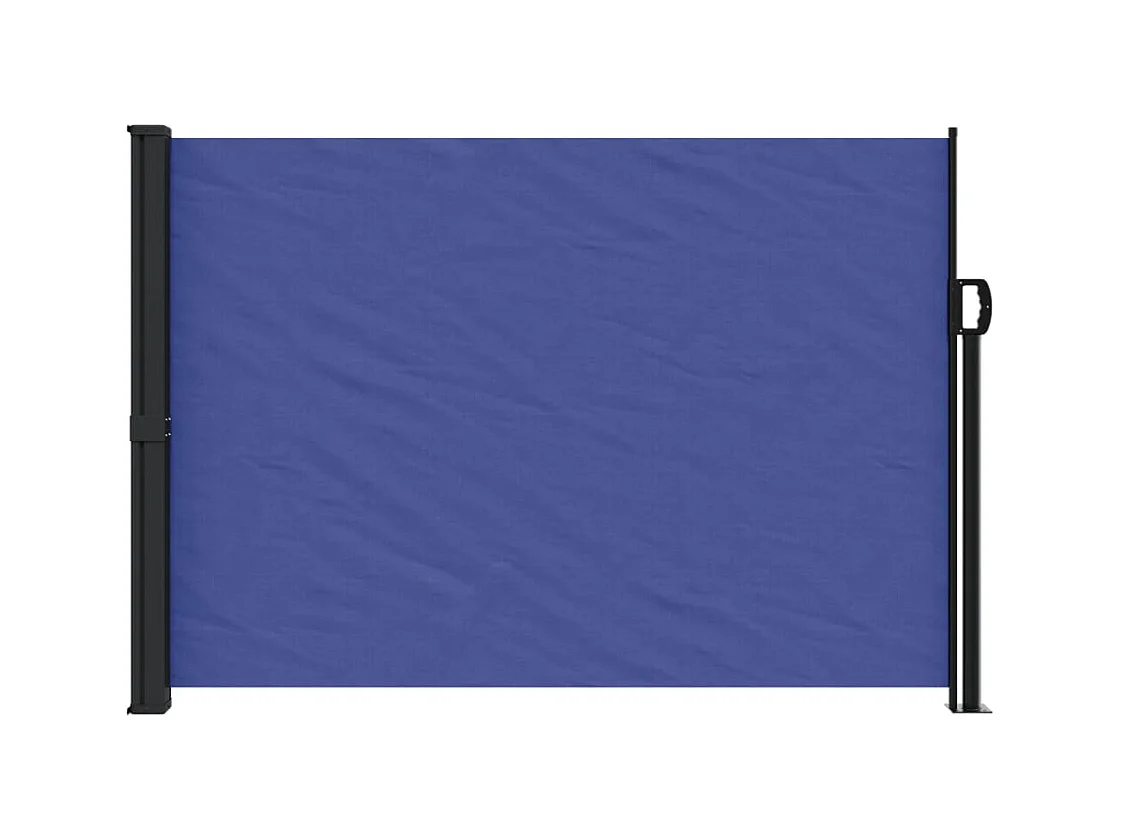 Auvent latéral rétractable bleu 140x300 cm FR98591