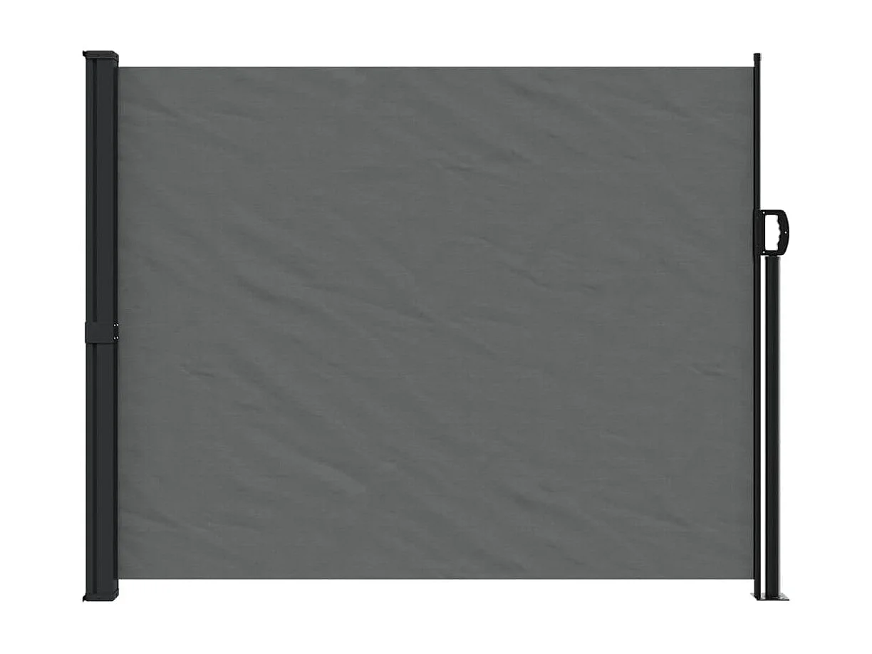 Auvent latéral rétractable anthracite 160x500 cm FR60260