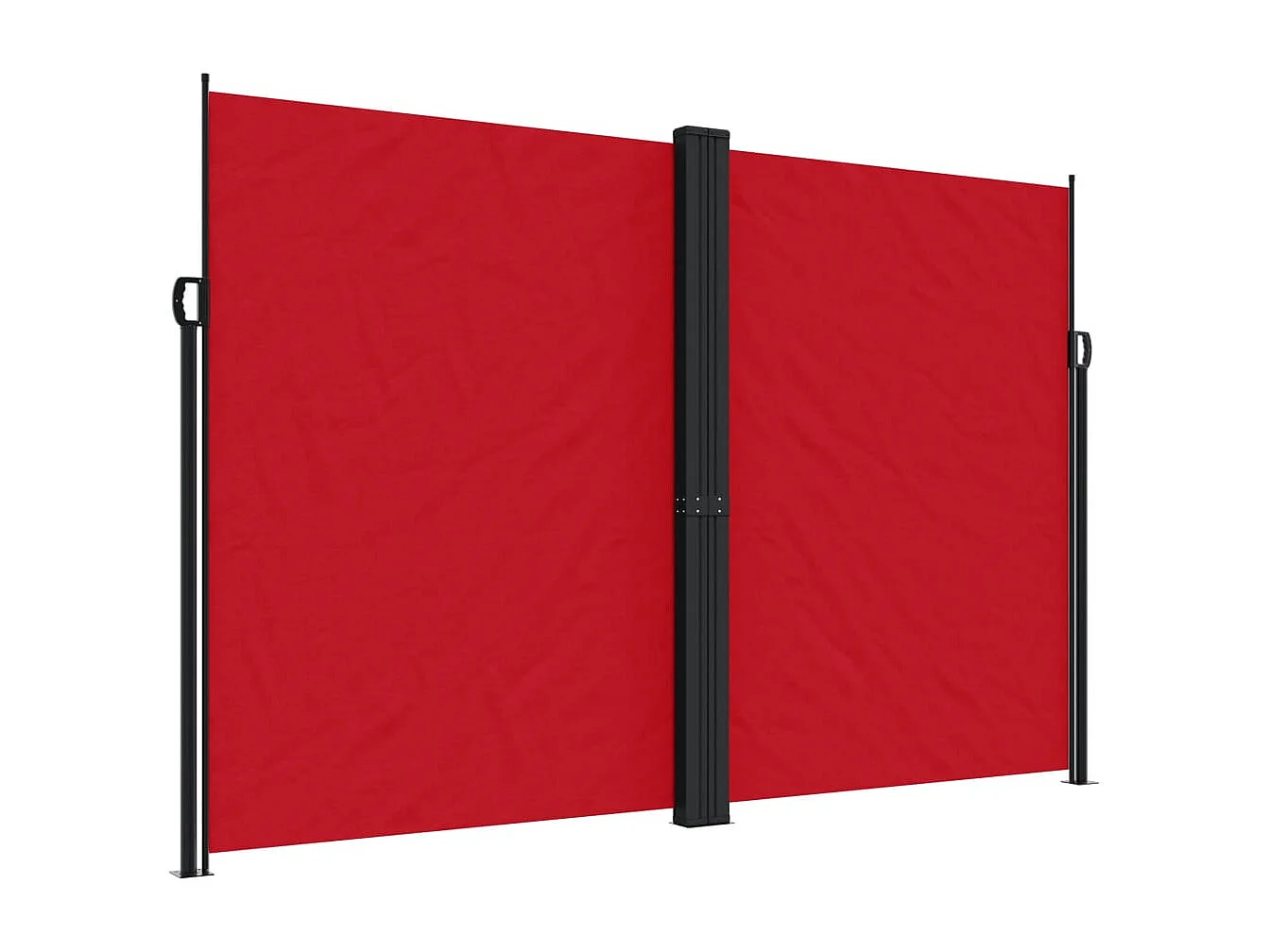Auvent latéral rétractable rouge 220x1000 cm FR87739